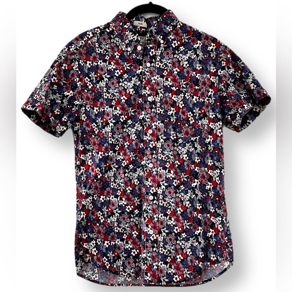 J.Crew Button Up Floral Shirt XS Slim